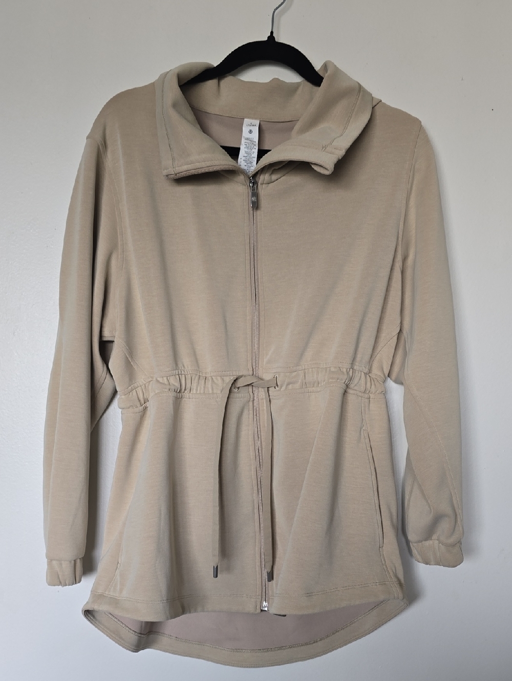 lululemon athletica Neutral Beige Crew Top